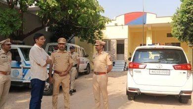 नरसी पोलिस चौकीच्या नूतन इमारतीची पोलिस अधीक्षक अबीनाश कुमार यांच्या कडून पाहणी.
