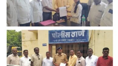 नायगावमध्ये वाहतूक कोंडीचा विळखा — बेशिस्त वाहनांवर नियंत्रणासाठी नागरिकांनी पोलिस व नगर पंचायत प्रशासनाकडे दिले निवेदन.