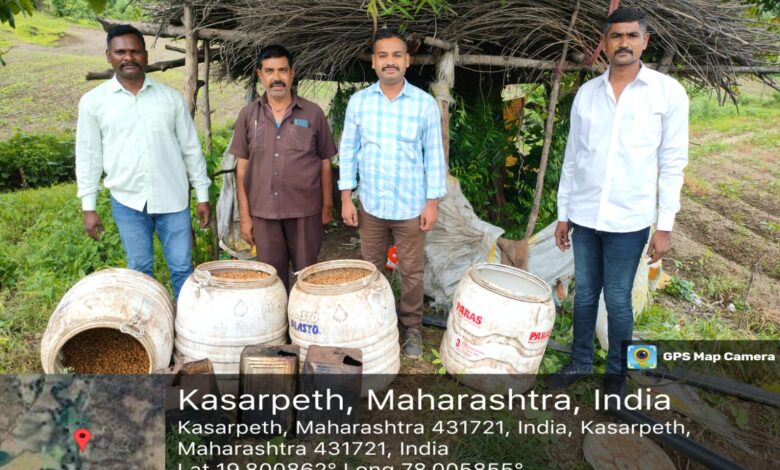 कसार पेठ येथील हातभट्टी दारूचा अड्डा उध्वस्त. कसार पेठ येथील हातभट्टी दारूचा अड्डा उध्वस्त.