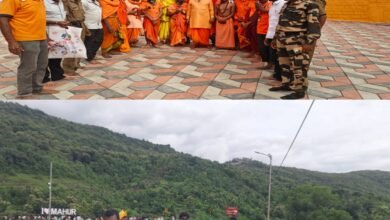 परिक्रमा व नारळी पौर्णिमेनिमित्त माहूरगडावर भक्तांची मांदियाळी ;  सह्याद्री पर्वत भक्तांनी गजबुजून गेला, पंचकोशी परिक्रमेचे भव्य आयोजन.