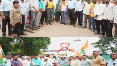 तिरंगा रॅलीने दिला एकता आणि अखंडतेचा संदेश: भारत माता की जय च्या जयघोषाने माहूर शहर दुमदुमले.