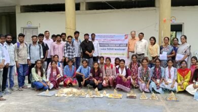 पर्यावरणपूरक गणेशमूर्ती कार्यशाळेत विद्यार्थ्यांचा उत्साह..