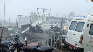 ऋषीपंचमीला माहूरगडावर भाविकांची गर्दी, मुसळधार पावसाने उडवली धांदल.