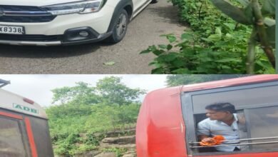 मालवाडा घाटात ट्राफिक जाम ; नवरात्र उत्सवात होणार वाहतुकीची कोंडी.
