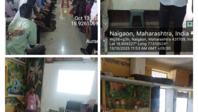 कुंटूर येथे ए.आय. व सायबर सिक्युरिटी जनजागृती इव्हेंट उत्साहात पार ; विद्यार्थ्यांना सायबर गुन्ह्यांपासून सावध राहण्याचे मार्गदर्शन; समाजात जनजागृतीचे आवाहन राजेश आडकिने.