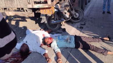 राष्ट्रीय महामार्गावर वाई बाजार येथे अपघात  ; मोटरसायकलची ट्रकला मागून धडक दोन जागेवर ठार एक गंभीर. ; वाई बाजार येथील वाघाई टेकडी जवळ रस्त्यावरील घटना.