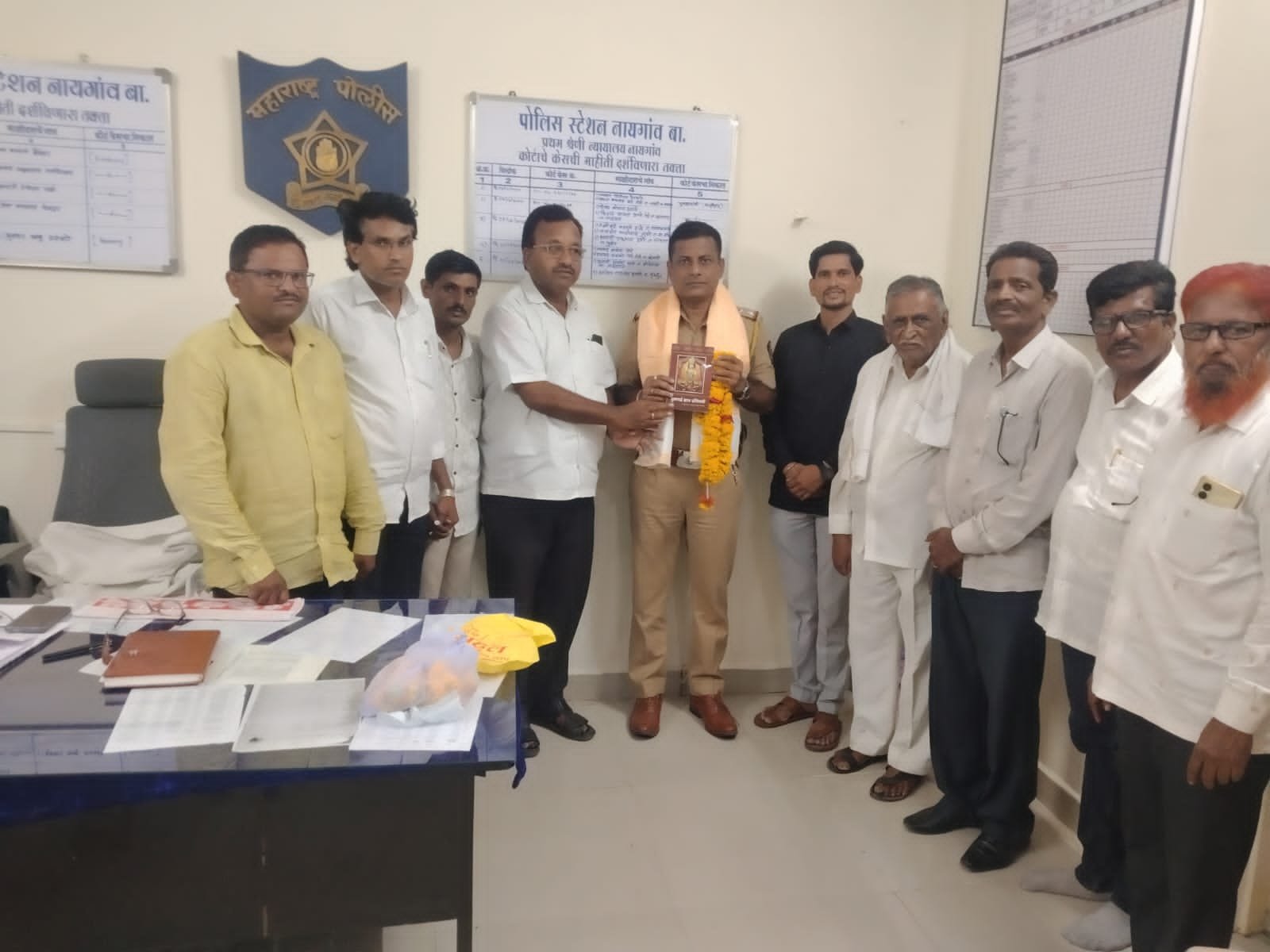 नायगाव पोलीस ठाण्यात पोलीस निरीक्षक अमोल भगत रुजू.