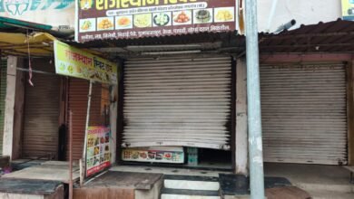 यगाव शहरात चोरट्याचा धुमाकुळ; ! पोलिस स्थानका जवळच पाच दुकाने फोडली;  नायगाव हादरले, व्यापाऱ्यांत प्रचंड संताप.